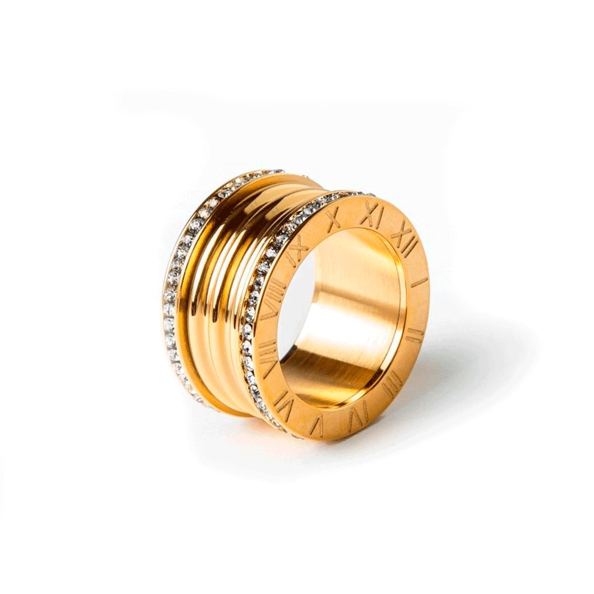 Anillo Imperial Lujo Baño en Oro de 18k