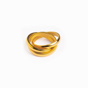 Anillo Triple Baño en Oro de 18k