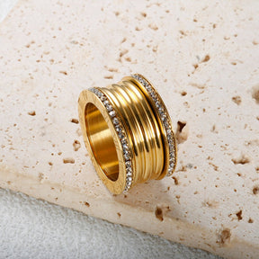 Anillo Imperial Lujo Baño en Oro de 18k