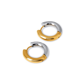 Pendientes de Argolla Fade Baño en Oro de 18k