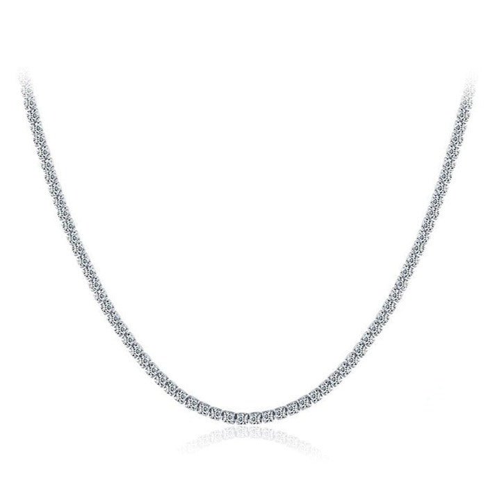 Colar Riviera Choker Prata