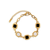 Pulseira Mono Quadrada Banhada em Ouro 18k